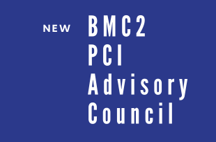 "New BMC2 PCI Advisory Council" is spelled in white text on a blue background.